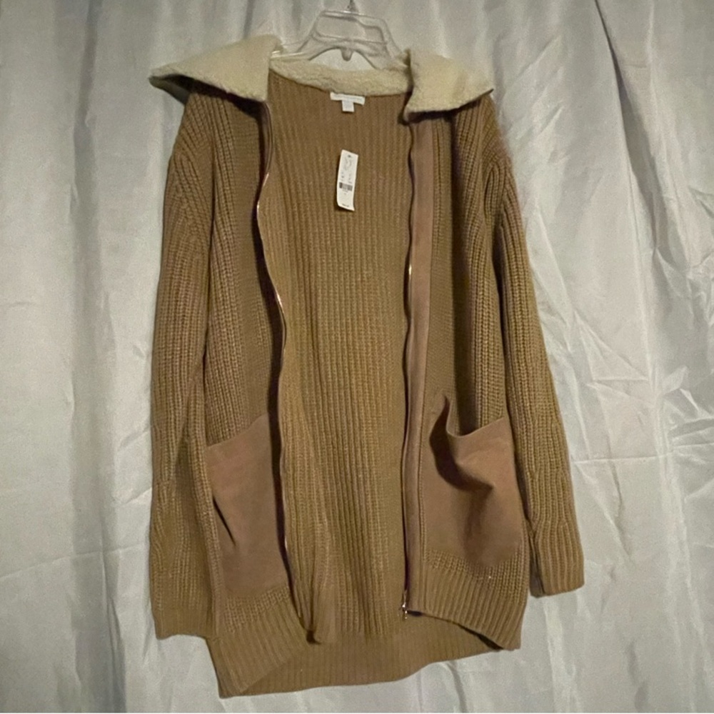 New York and Company Sherpa Collar Sweater Jacket